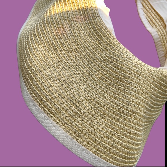 Saks Fifth Avenue Paper Sun Visor Hat - Picture 10 of 13